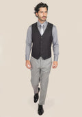 Black Pindot Vest - SARTORO