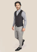 Black Pindot Vest - SARTORO