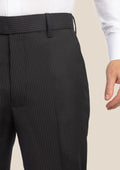 Black Pinstripe Pants - SARTORO