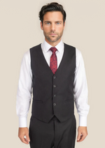 Black Pinstripe Vest - SARTORO