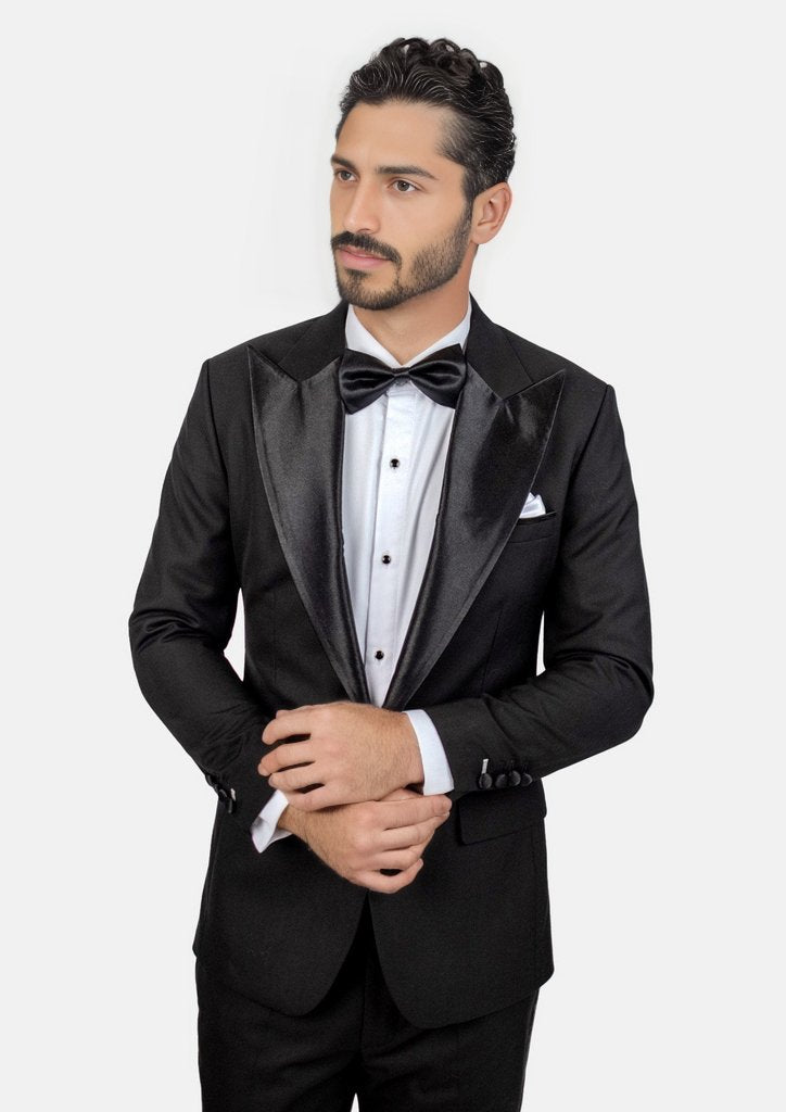 Black Sharkskin Tuxedo 3 - Piece - Thompson Party - SARTORO