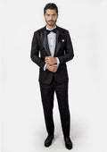 Black Sharkskin Tuxedo 3 - Piece - Thompson Party - SARTORO