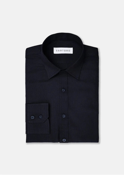 Black Ultrasoft Bamboo Shirt - SARTORO