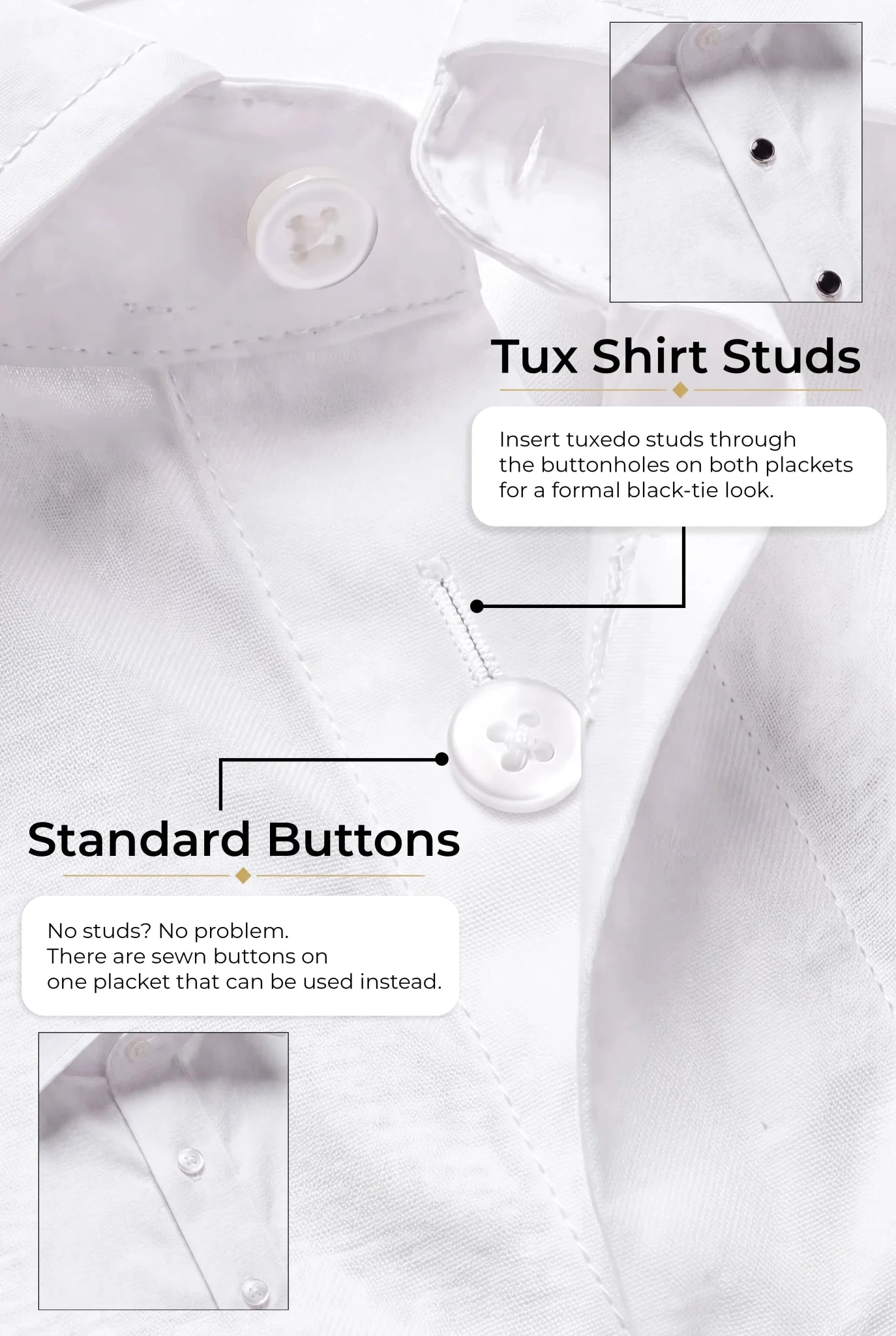 Blue Bamboo Tuxedo Shirt - SARTORO151