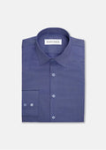 Blue Egyptian Cotton Broadcloth Shirt - SARTORO