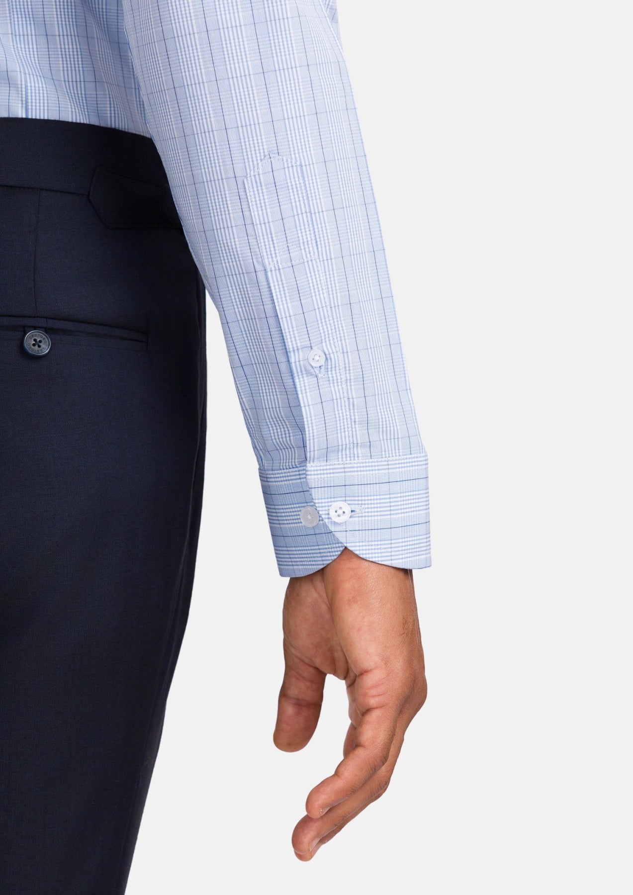 Blue Glen Plaid Shirt - SARTORO