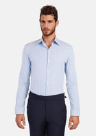 Blue Glen Plaid Shirt - SARTORO421