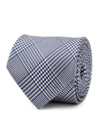 Blue Glen Plaid Silk Tie - SARTORO696