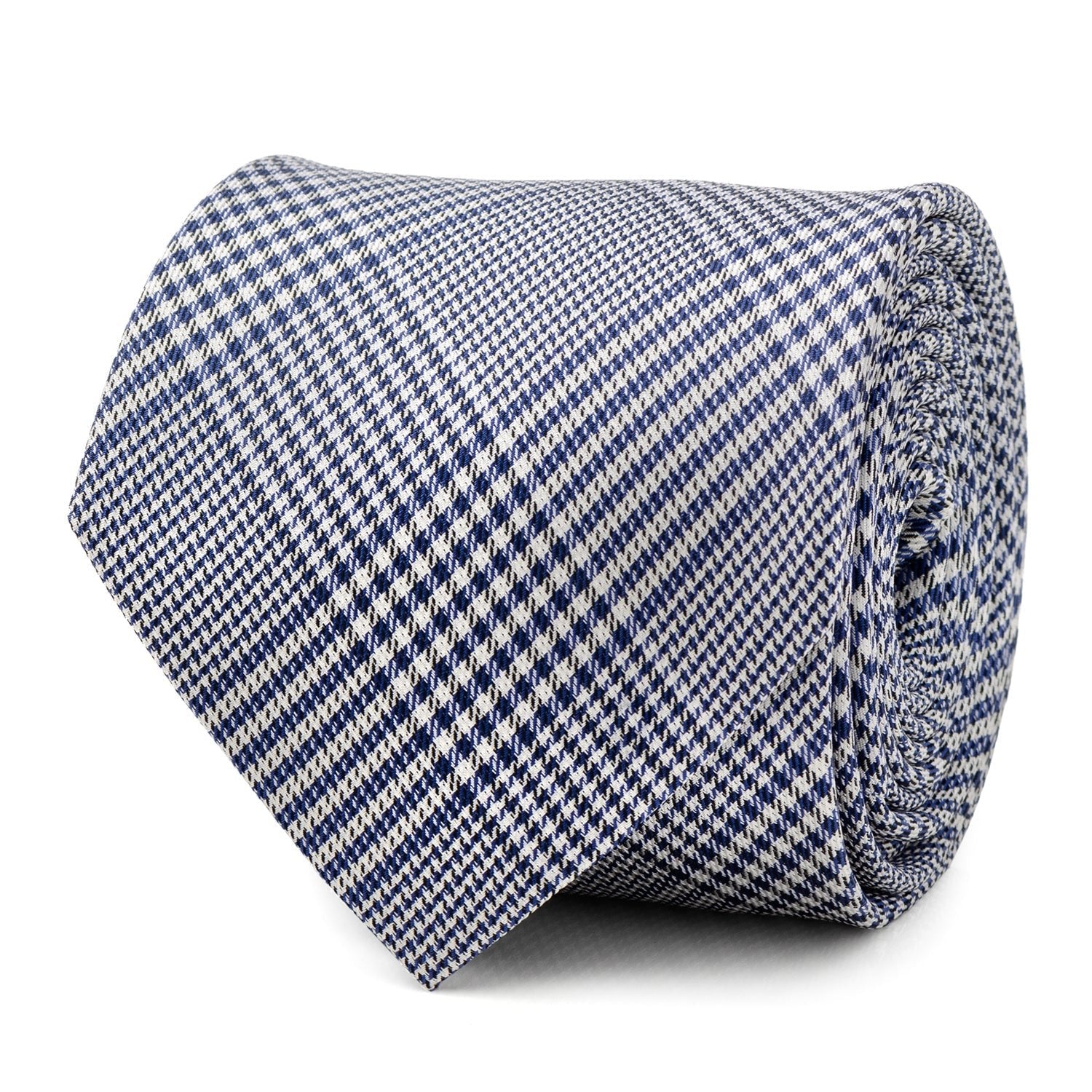 Blue Glen Plaid Silk Tie - SARTORO681