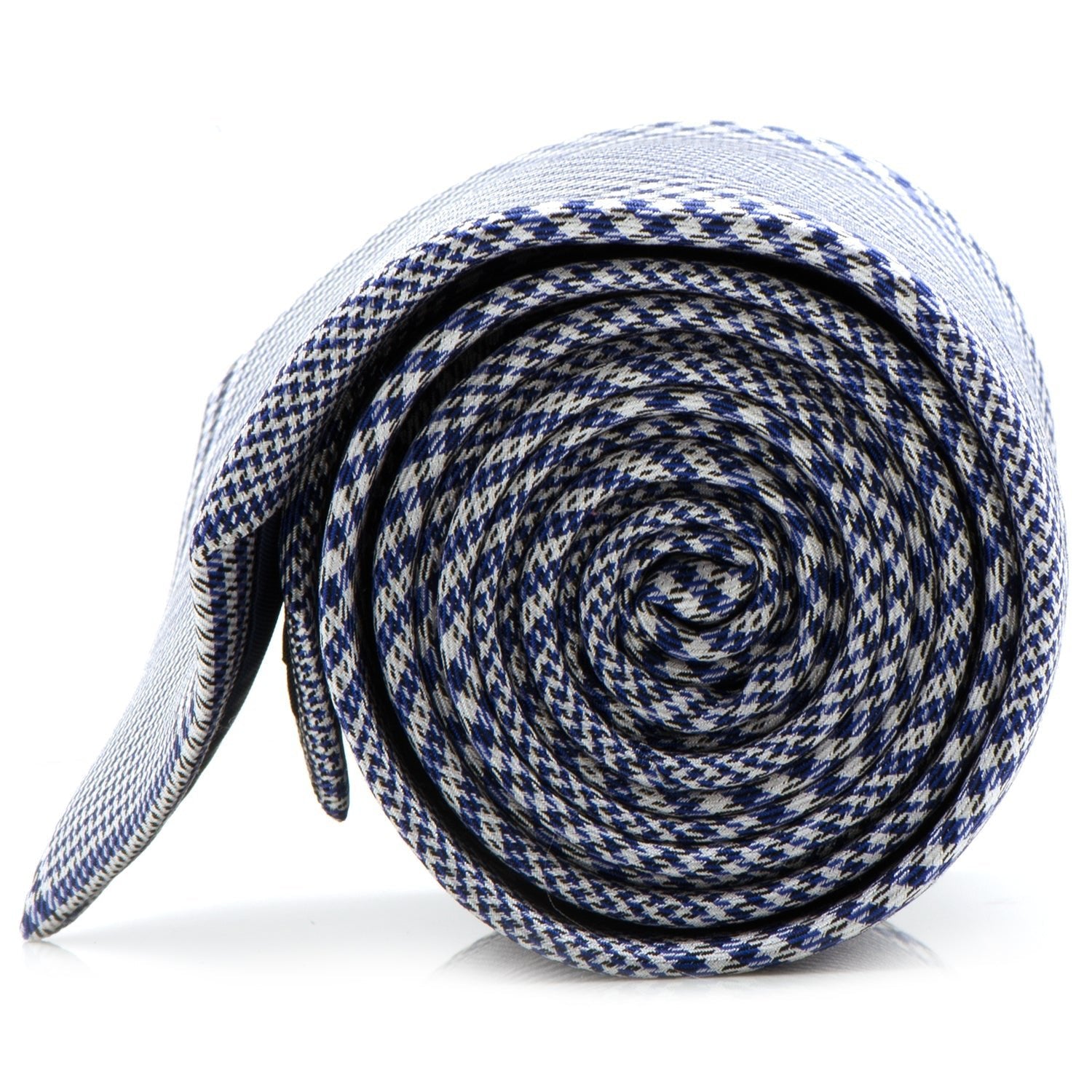 Blue Glen Plaid Silk Tie - SARTORO397