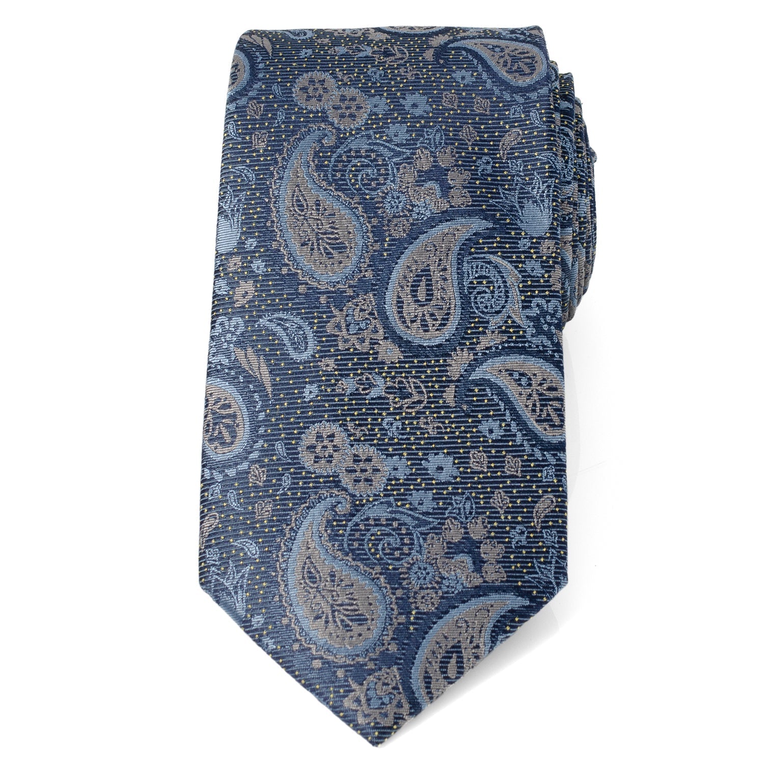 Blue & Gray Paisley Men's Tie - SARTORO160