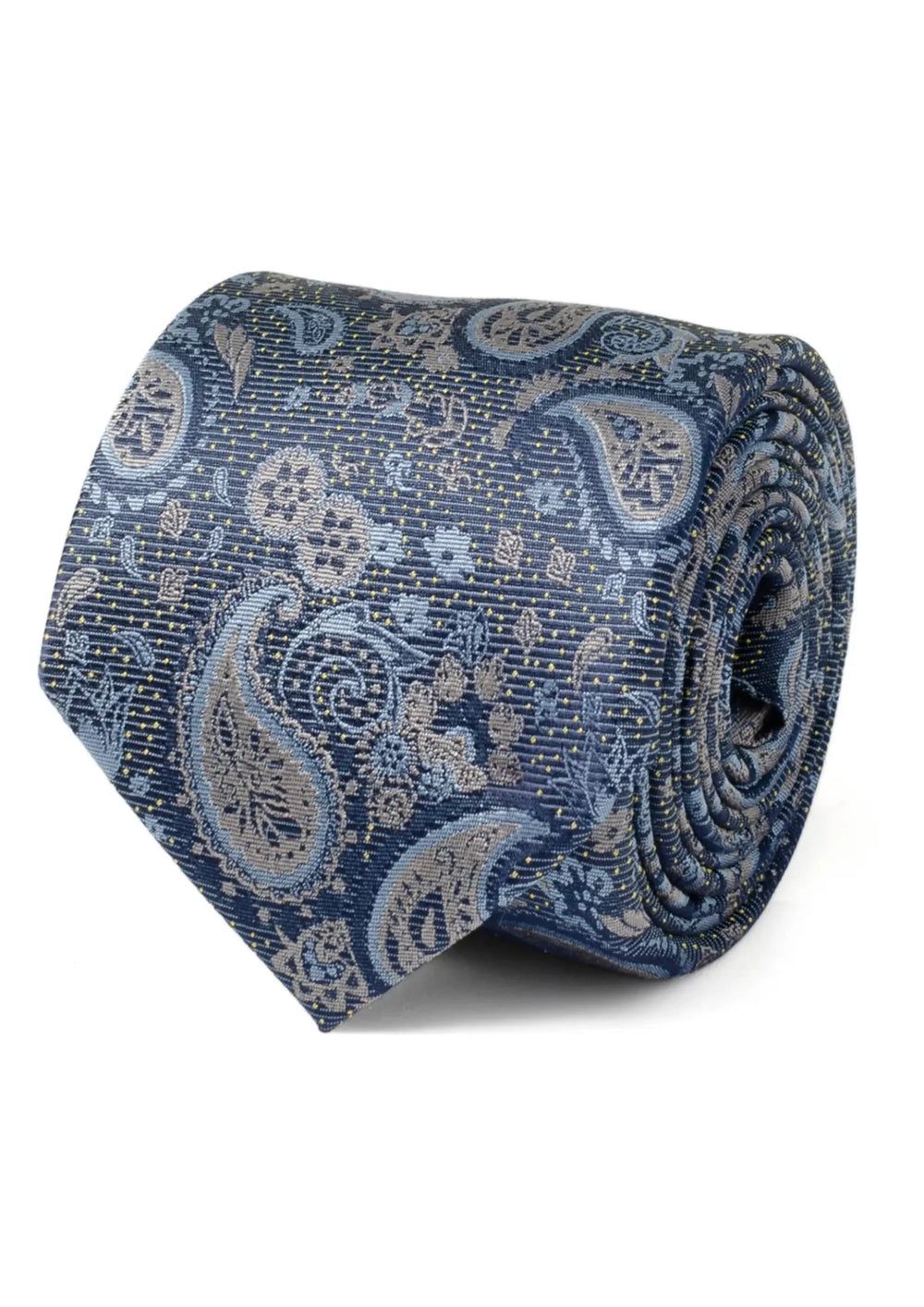 Blue &amp; Gray Paisley Men's Tie887