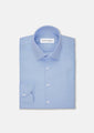 Blue Herringbone Shirt - SARTORO