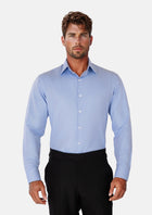 Blue Herringbone Shirt - SARTORO36