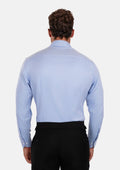 Blue Herringbone Shirt - SARTORO