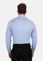 Blue Herringbone Shirt - SARTORO286