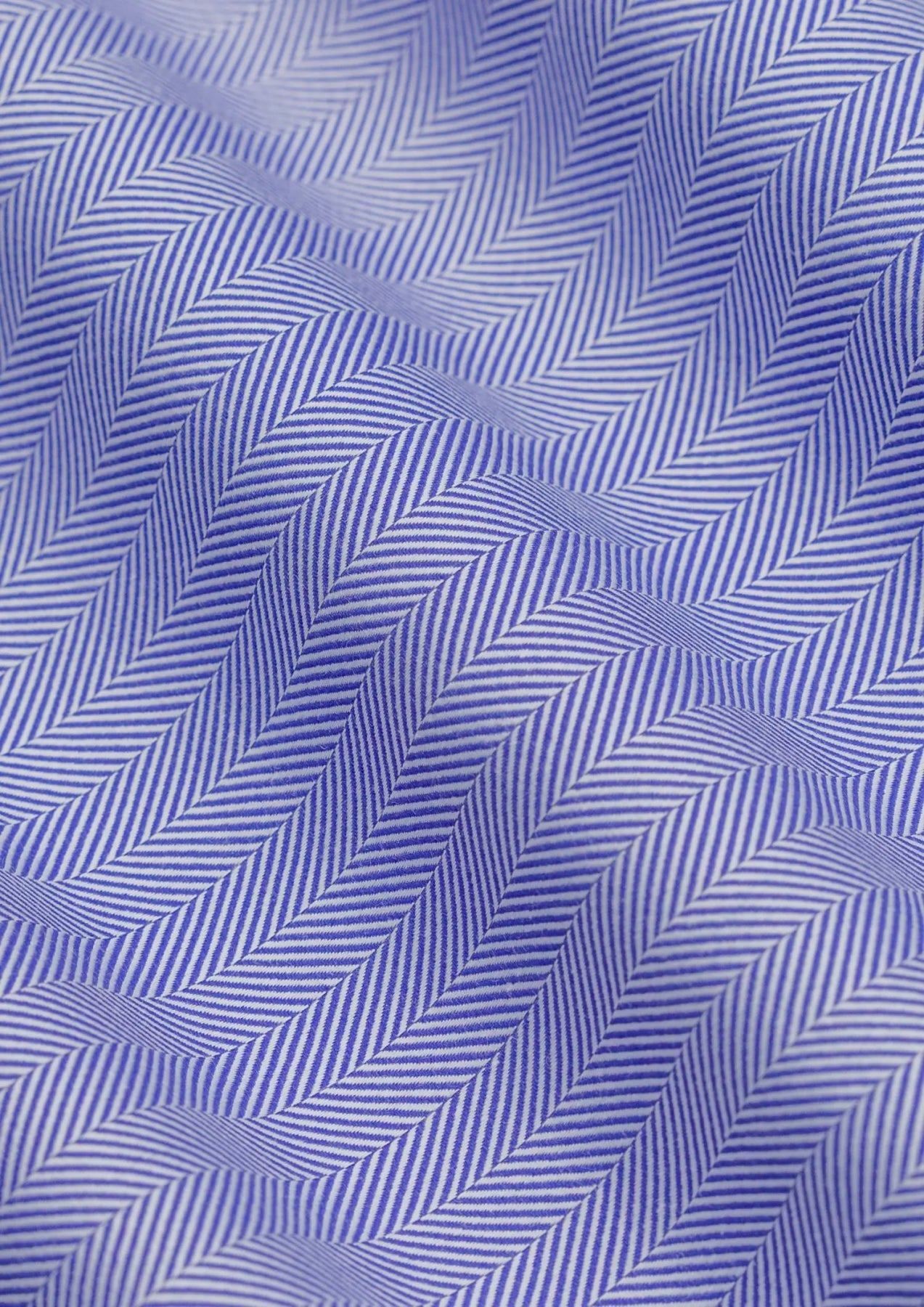Blue Herringbone Shirt - SARTORO
