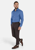 Blue Linen Shirt - SARTORO389