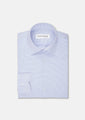 Blue Micro - check Ultrasoft Bamboo Shirt - SARTORO