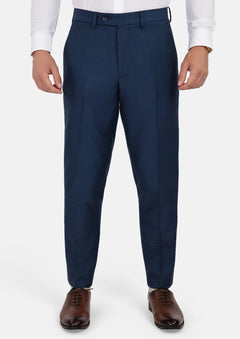 Blue Microcheck Pants - SARTORO
