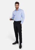 Blue Microfloral Shirt - SARTORO
