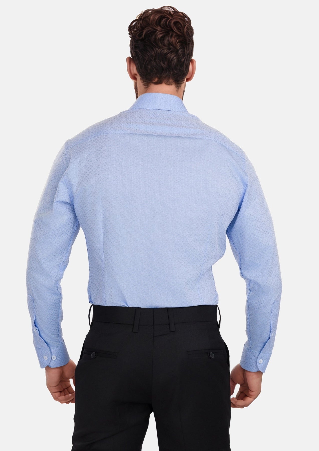 Blue Microfloral Shirt - SARTORO