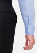 Blue Microfloral Shirt - SARTORO
