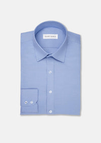 Blue Pinpoint Oxford Shirt - SARTORO