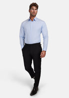 Blue Prince of Whales Check Shirt - SARTORO519