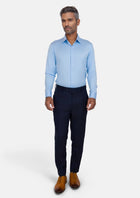 Blue Ultrasoft Bamboo Shirt - SARTORO642