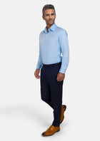 Blue Ultrasoft Bamboo Shirt - SARTORO98