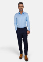 Blue Ultrasoft Bamboo Shirt - SARTORO184