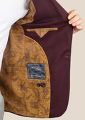 Bowery Deep Burgundy Birdseye Jacket - SARTORO