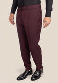 Bowery Deep Burgundy Birdseye Suit - SARTORO