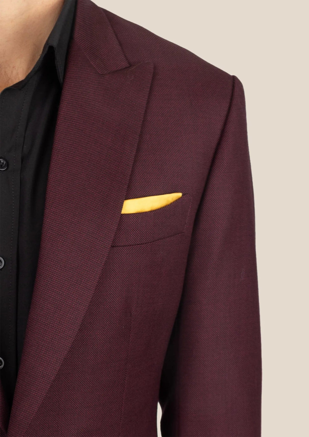 Bowery Deep Burgundy Birdseye Suit - SARTORO