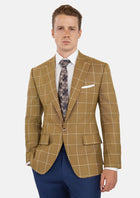 Bowery Gold Windowpane Jacket - SARTORO809