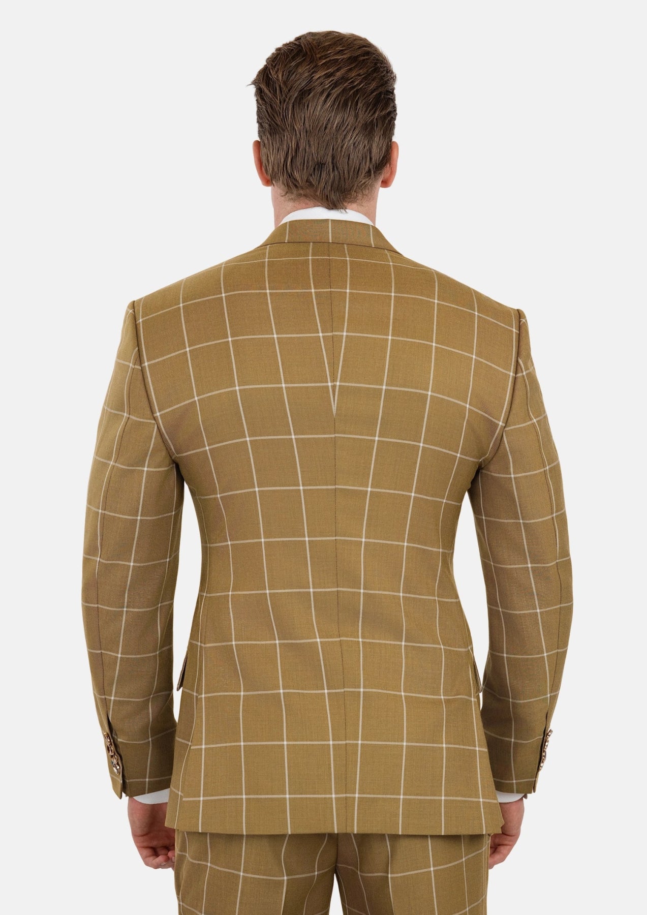 Bowery Gold Windowpane Suit - SARTORO