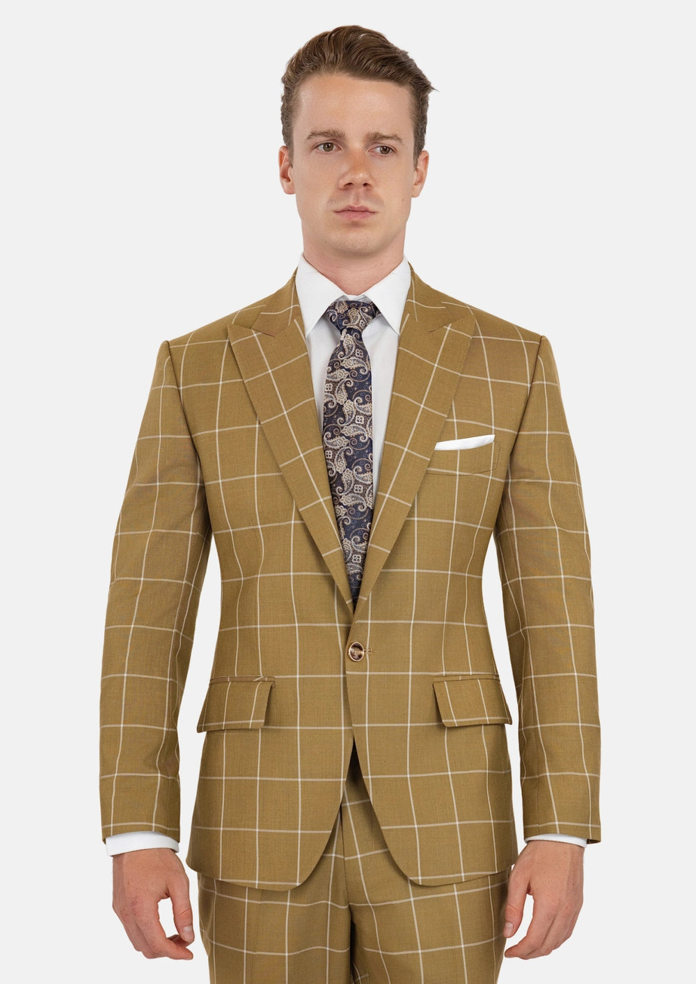 Bowery Gold Windowpane Suit931
