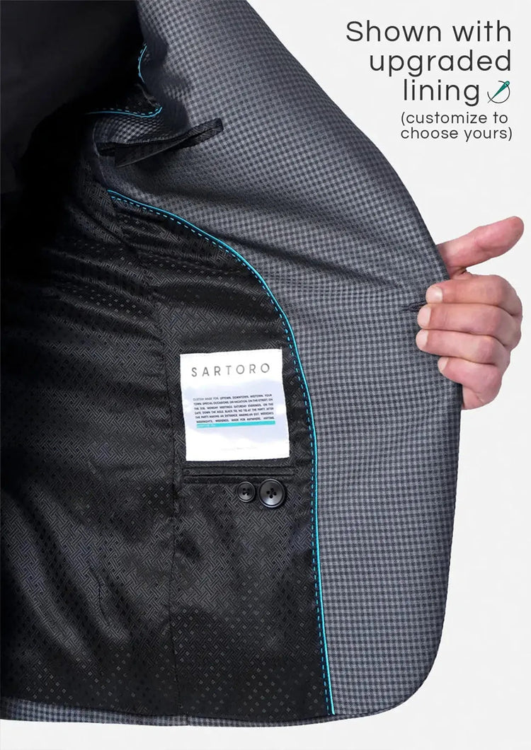 Bowery Grey Microcheck Suit - SARTORO609