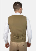 British Khaki Cotton Vest - SARTORO552