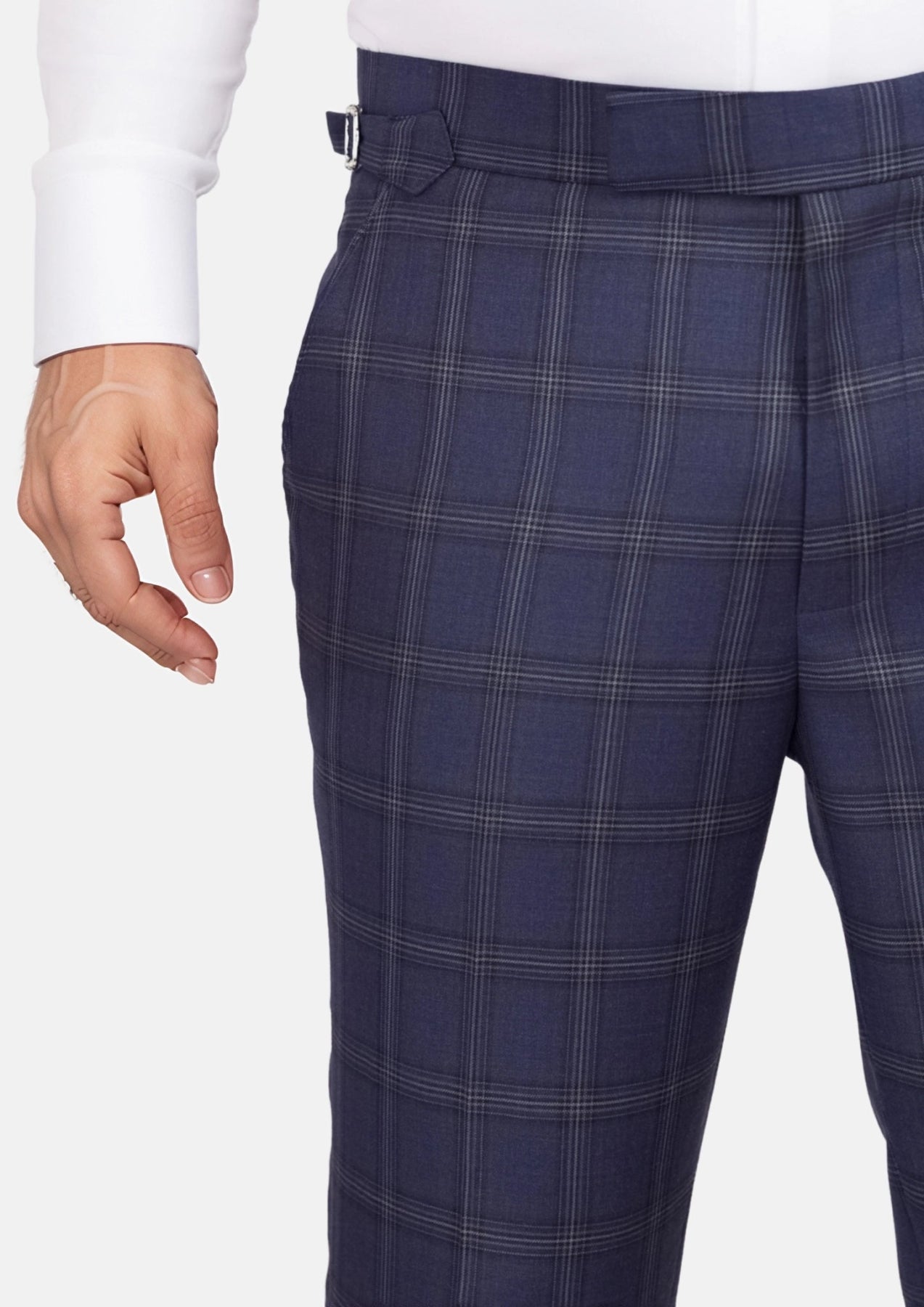 British Navy Checked Pants