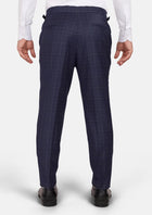 British Navy Checked Pants - SARTORO203