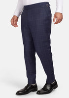 British Navy Checked Pants - SARTORO567