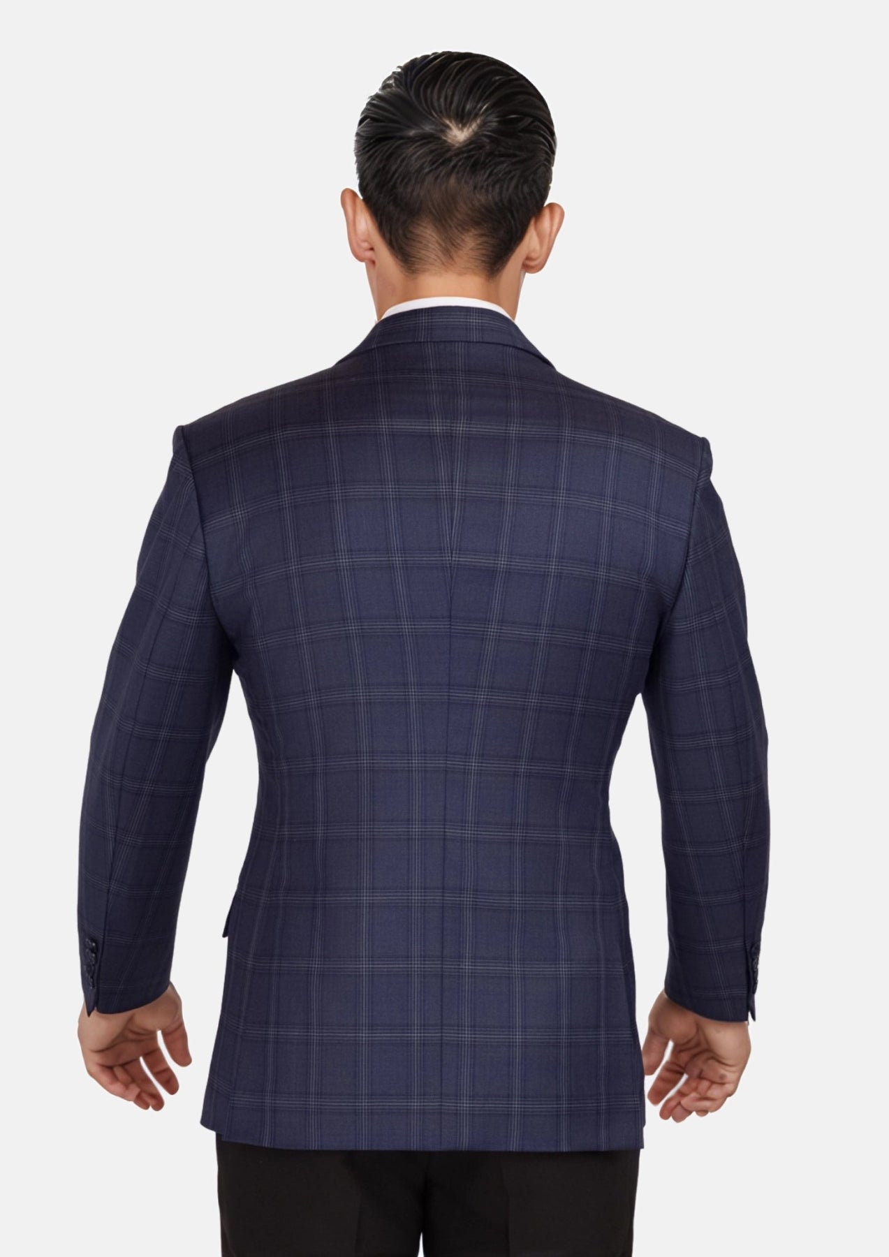 British Navy Checked Rockafeller Jacket - SARTORO