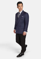 British Navy Checked Rockafeller Jacket - SARTORO463