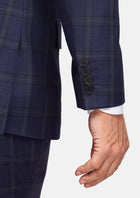 British Navy Checked Rockafeller Suit - SARTORO636