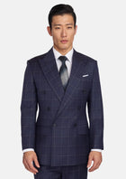 British Navy Checked Rockafeller Suit - SARTORO495