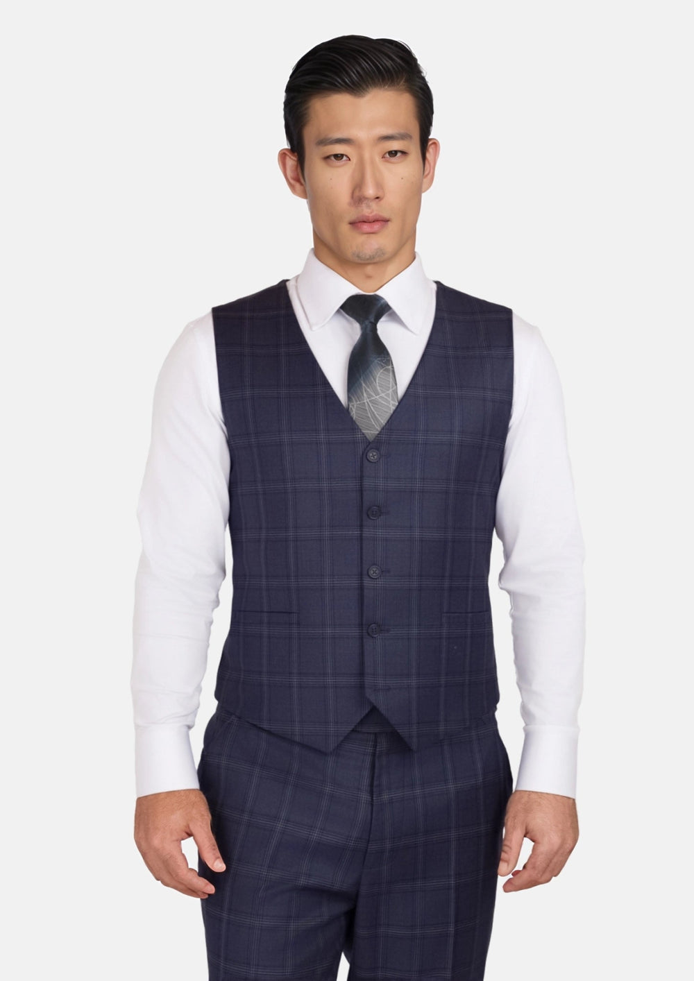 British Navy Checked Vest445