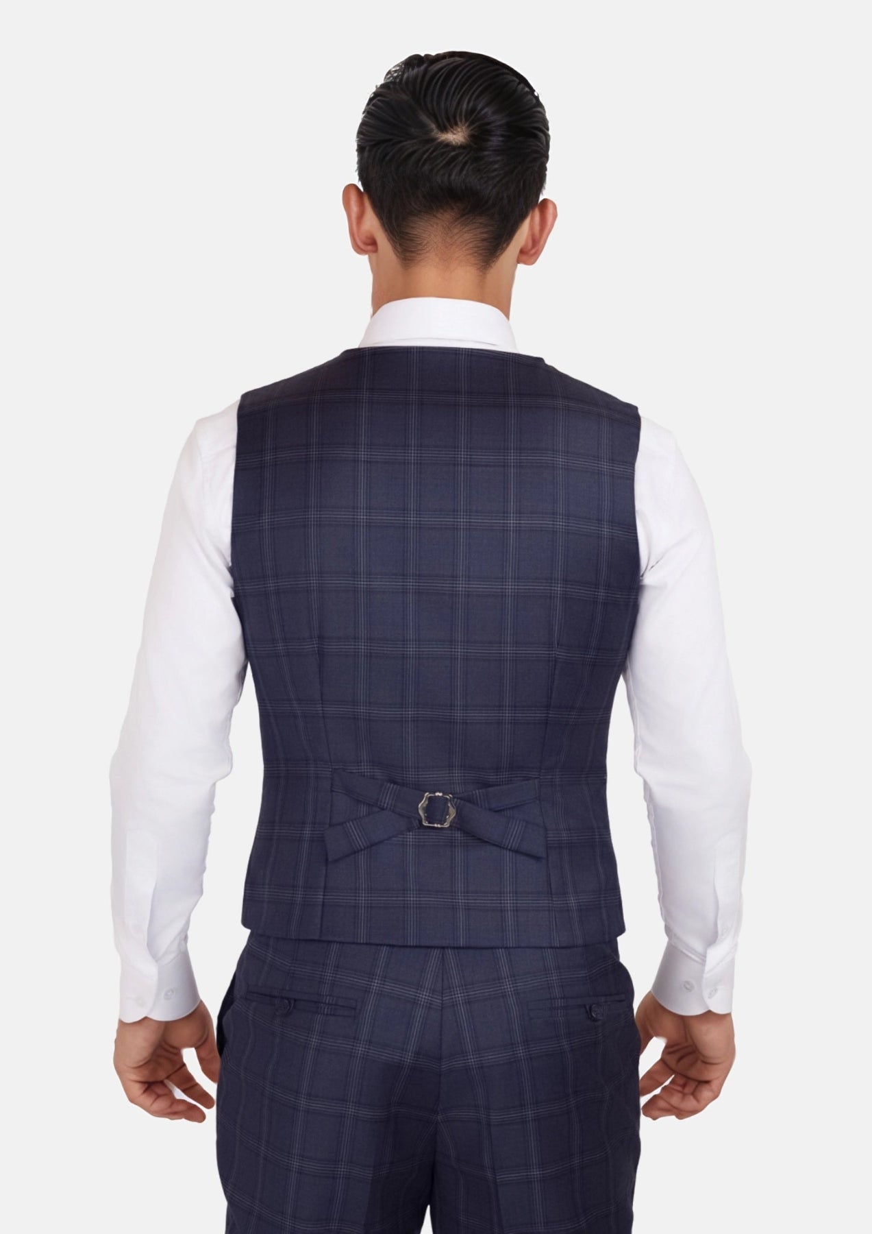 British Navy Checked Vest - SARTORO
