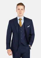 Broadway Navy Microcheck Suit - SARTORO753